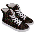 Seamless Pattern Kwanzaa With Traditional Colored Candles Men s Hi-Top Skate Sneakers View3