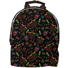 Seamless Pattern Kwanzaa With Traditional Colored Candles Mini Full Print Backpack by Vaneshart