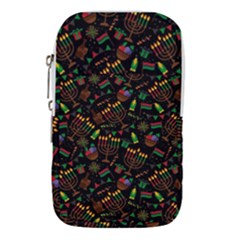 Seamless Pattern Kwanzaa With Traditional Colored Candles Waist Pouch (small)