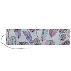 Vector Illustration Seamless Multicolored Pattern Feathers Birds Roll Up Canvas Pencil Holder (l)