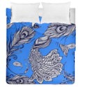 Peacock Bird Feathers Seamless Background Pattern Duvet Cover Double Side (Queen Size) View1