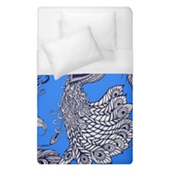 Peacock Bird Feathers Seamless Background Pattern Duvet Cover (single Size) by Vaneshart