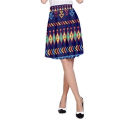 Decorative Pattern Ethnic Style A-line Skirt by Vaneshart