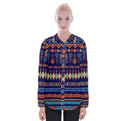 Decorative Pattern Ethnic Style Womens Long Sleeve Shirt