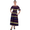 Decorative Pattern Ethnic Style Shoulder Straps Boho Maxi Dress  View1