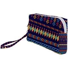 Decorative Pattern Ethnic Style Wristlet Pouch Bag (small)