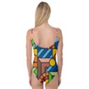 Colorful Geometric Mosaic Background Camisole Leotard  View2