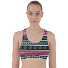 African Seamless Pattern Abstract Background Hand Drawn Back Weave Sports Bra by Vaneshart