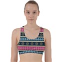 African Seamless Pattern Abstract Background Hand Drawn Back Weave Sports Bra View1