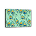 Lovely Peacock Feather Pattern With Flat Design Mini Canvas 6  x 4  (Stretched) View1