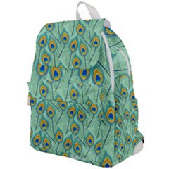 Lovely Peacock Feather Pattern With Flat Design Top Flap Backpack by Vaneshart