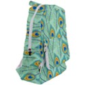 Lovely Peacock Feather Pattern With Flat Design Travelers  Backpack View2