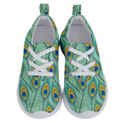 Lovely Peacock Feather Pattern With Flat Design Running Shoes by Vaneshart