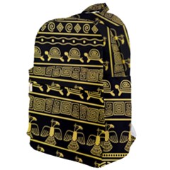 Tribal Gold Seamless Pattern With Mexican Texture Classic Backpack by Vaneshart