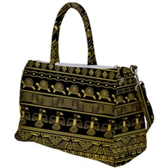 Tribal Gold Seamless Pattern With Mexican Texture Duffel Travel Bag by Vaneshart