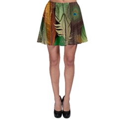 Feathers Realistic Pattern Skater Skirt by Vaneshart