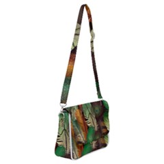 Feathers Realistic Pattern Shoulder Bag With Back Zipper by Vaneshart