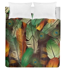 Feathers Realistic Pattern Duvet Cover Double Side (queen Size) by Vaneshart