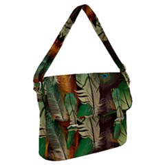 Feathers Realistic Pattern Buckle Messenger Bag by Vaneshart