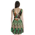 Feathers Realistic Pattern Split Back Mini Dress  View2