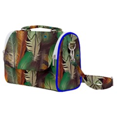 Feathers Realistic Pattern Satchel Shoulder Bag by Vaneshart