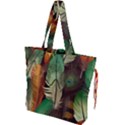 Feathers Realistic Pattern Drawstring Tote Bag View1