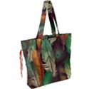 Feathers Realistic Pattern Drawstring Tote Bag View2