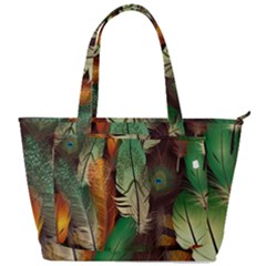 Feathers Realistic Pattern Back Pocket Shoulder Bag  by Vaneshart