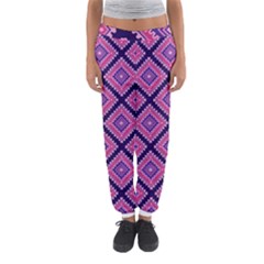 Ethnic Seamless Pattern Tribal Line Print African Mexican Indian Style Women s Jogger Sweatpants by Vaneshart