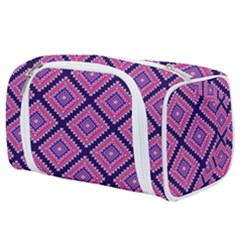 Ethnic Seamless Pattern Tribal Line Print African Mexican Indian Style Toiletries Pouch