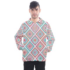 Ethnic Seamless Pattern Tribal Line Print African Mexican Indian Style Men s Half Zip Pullover by Vaneshart