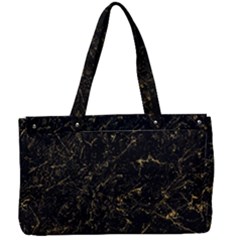 Black Marbled Surface Canvas Work Bag by Vaneshart