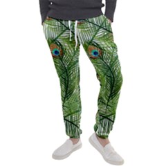 Peacock Feathers Pattern Men s Jogger Sweatpants