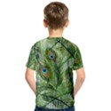 Peacock Feathers Pattern Kids  Sport Mesh Tee View2