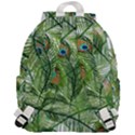 Peacock Feathers Pattern Top Flap Backpack View3