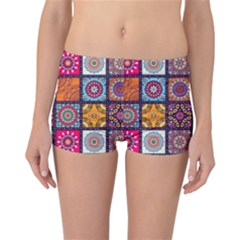 Mandala Pattern Reversible Boyleg Bikini Bottoms by Vaneshart