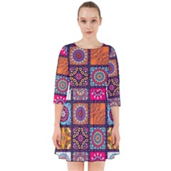 Mandala Pattern Smock Dress by Vaneshart