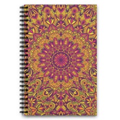 Mandala Vector Tribal Vintage Ethnic Seamless Pattern Print 5 5  X 8 5  Notebook