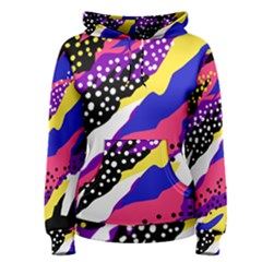 Colorful Abstract Waves Pattern Women s Pullover Hoodie by teeziner