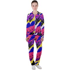 Colorful Abstract Waves Pattern Casual Jacket And Pants Set by teeziner