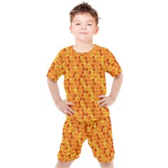 Honeycomb Kids  Tee And Shorts Set by retrotoomoderndesigns