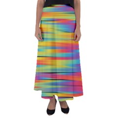 Rainbow Swirl Flared Maxi Skirt by retrotoomoderndesigns