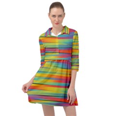 Rainbow Swirl Mini Skater Shirt Dress