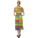 Rainbow Swirl Keyhole Neckline Chiffon Dress View2