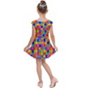 Rainbow Jigsaw Puzzle Kids  Cap Sleeve Dress View2