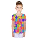 Rainbow Jigsaw Puzzle Kids  One Piece Tee View1