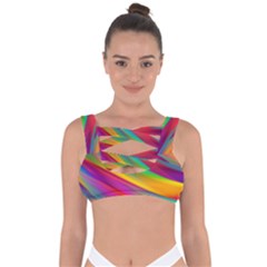 Rainbow Dreams Bandaged Up Bikini Top