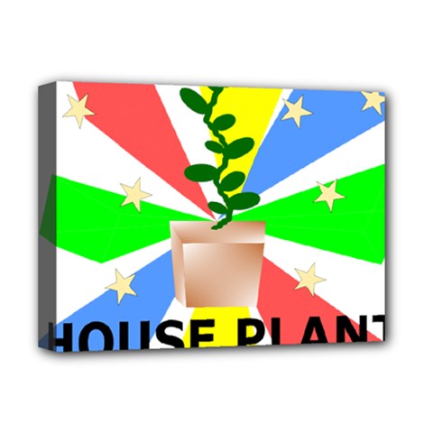 House Plant Deluxe Canvas 16  X 12  (stretched)  by okhismakingart