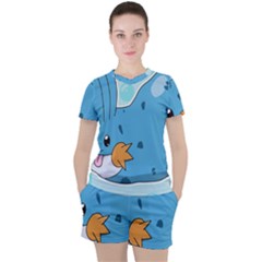 Patokip Women s Tee And Shorts Set