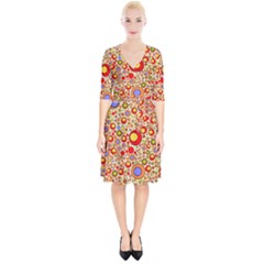 Zappwaits Pop Wrap Up Cocktail Dress by zappwaits